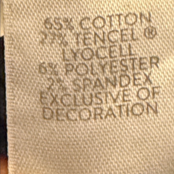 J.Jill Nantucket High Waisted Wide Leg Cropped Jeans Size 16P - Picture 8 of 8